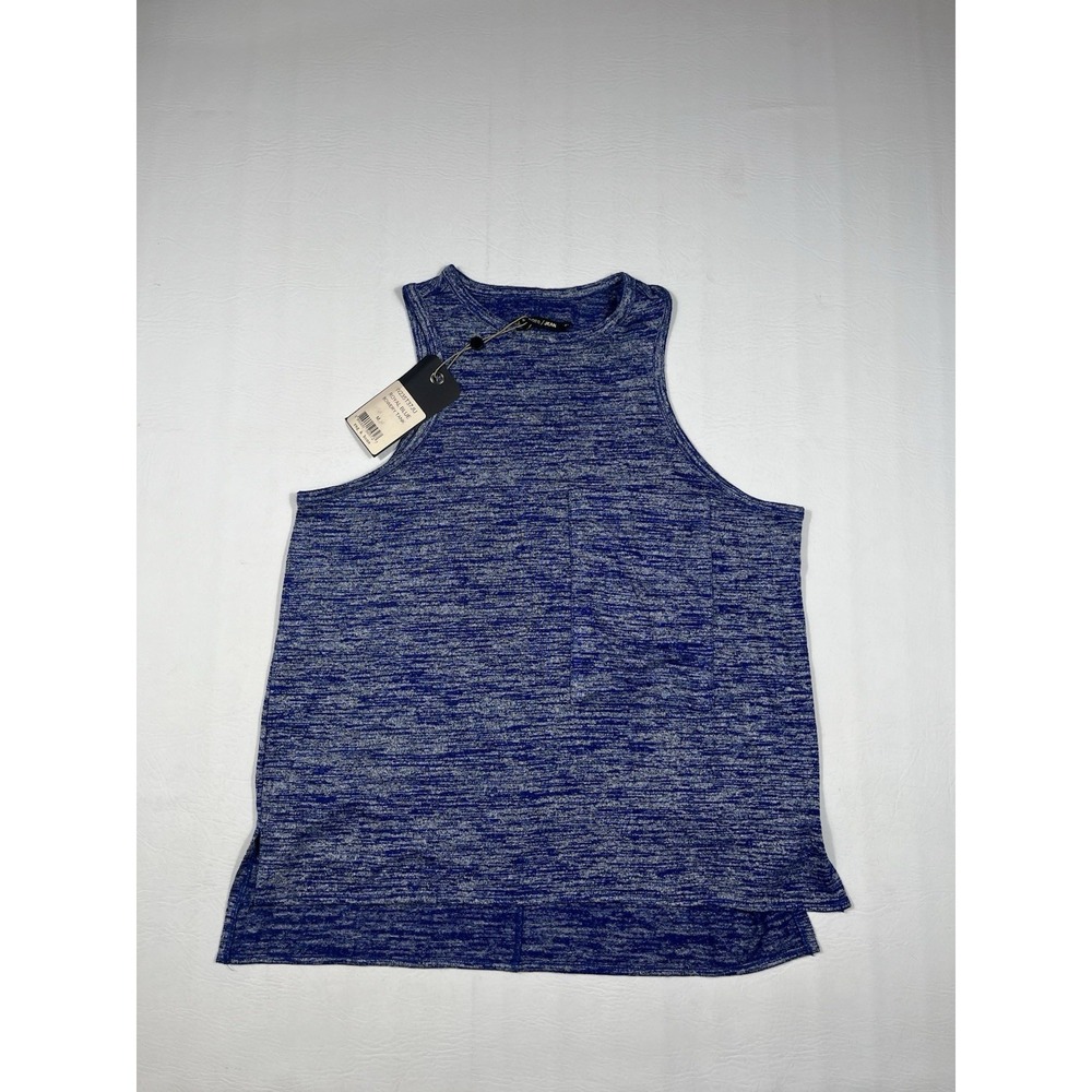 rag & bone Bowery Tank Top Women's Medium Blue Pocket Tee
